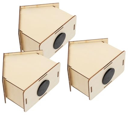 Abaodam 6 STK Sparschwein Holz Hausdekoration Malset Münzbehälter Zum Selbermachen Holzhausformen Zum Basteln Unfertiges Holzhaus Wohnkultur Holzdekor Hölzern Miniatur Kind Lagertank