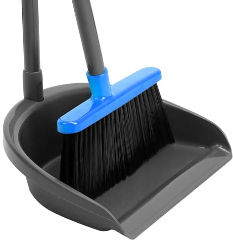TreeLen Upgrade Your Broom and Dustpan Set - Dustpan and Broom Combo Perfect for Home, Office, and More