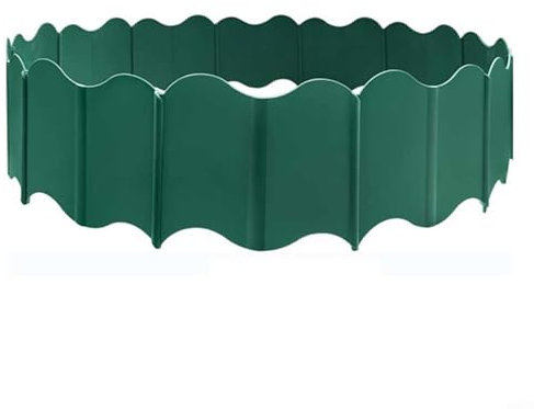 Stilvolle und flexible Garteneinfassung, ideal für Blumenränder und Wegkanten (grün)