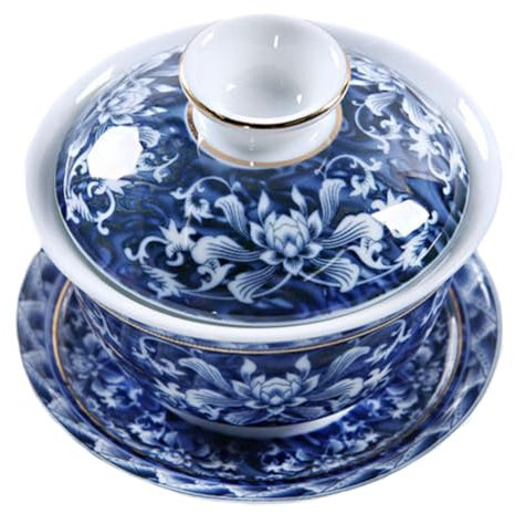 Tazza da tè in Cina, set di tazze da tè Gaiwan, 1 Set Tazza da tè classica Zuppiera Decorazione cinese Ciotola da tè San CAI Ciotola da tè decorativa Ciotola da tè pratica Tazza da tè tradizionale cin