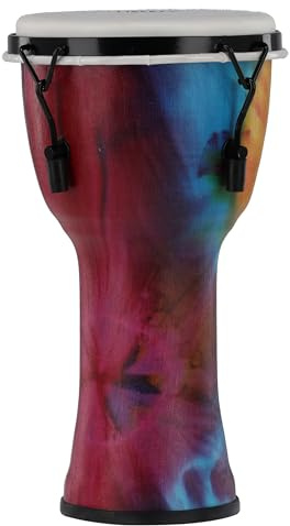 GEWA Liberty Djembé accordatura meccanica (ganci di tensione) - Diametro: 8 (20,3 cm) - Altezza: 16,5 (41,2 cm) - Numero di tiranti: 4 - Motivo: Batik