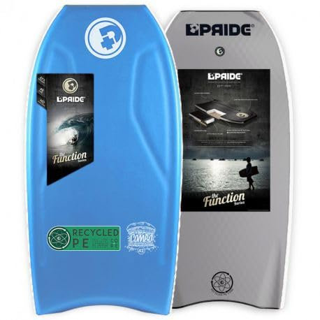 Pride Bodyboard Deck Tabla Combo Recycled PE HRC Aqua/ Blue Silver 39