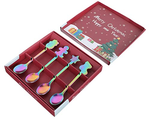 Alipis 1 Set Weihnachts Dessertlöffel Kleine Boxen Für Hunde Plüschtiere Kommoden Trekkingstock Spitzen Türen Babylöffel Make Up Entferner Tuch Kerzenständer Für Zuhause Sirup