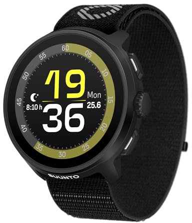 SUUNTO Run Reloj GPS Running, Pantalla Táctil AMOLED 1,32'', Ligero, Multideporte, Monitor Actividad, GPS Preciso, Seguimiento Cardíaco/Sueño, 12 Días Autonomía, 4GB Almacenamiento Música