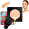 EHIOH CC Crema Fondotinta Cushion #02 Naturale, Correttore Idratante e Coprente, Uniforma il Tono, Copertura Duratura, Per Pelle Secca, Grassa e Mista, Set con Spugna a Testa di Fungo