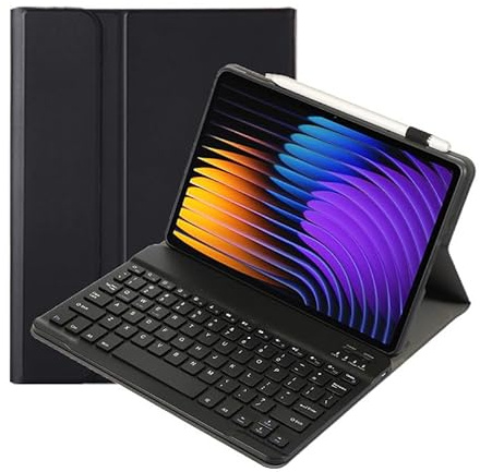 YKWXSC Funda con Teclado para iPad 10,2 Pulgada 9/8/7 Generation (2021/2020/2019), QWERTY Delgada Inalámbrica Desmontable Bluetooth, Negro