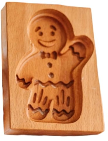Stampi per biscotti in legno 3d di pan di timbro per biscotti in rilievo per cucina di Natale strumenti di cottura fai -da -te |
