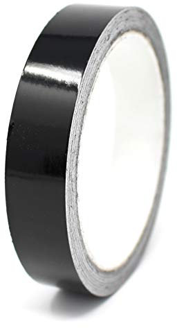 Finest Folia 10 Meter (0,89€/Meter) Zierstreifen Auto Motorrad Boot Modellbau Farbauswahl Dekorstreifen Seitenstreifen Klebestreifen (Schwarz Glanz, 20mm Breite)