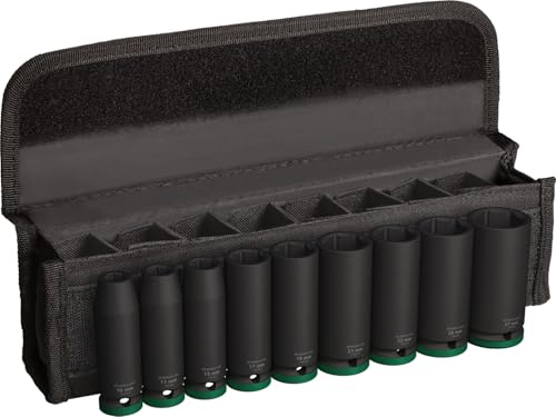 Bosch 9x PRO Impact Socket Set | Longitud 77 mm, Professional Accesorios Taladros y destornilladores