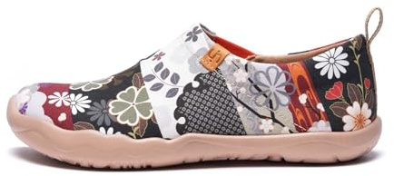 UIN Mocassini Piatti con Serie Floreale da Donna Scarpe Comode da Passeggio Hana,38 EU