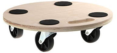 Rollbrett Transportroller Fassroller Möbelroller Blumenroller 200kg Rund 380mm