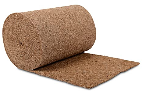 Natursache Kokosmatte Meterware 0,25m x 10m, Winterschutz, mit Latex Beschichtung