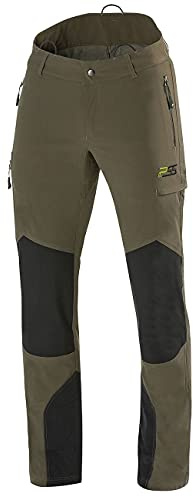 PSS Outdoorhose X-treme Stretch - Wasserabweisende Jagdhose dehnbar - Robuste Hose für die Jagd atmungsaktiv - Trekkinghose mit verstärkten Knieen, Größe:58