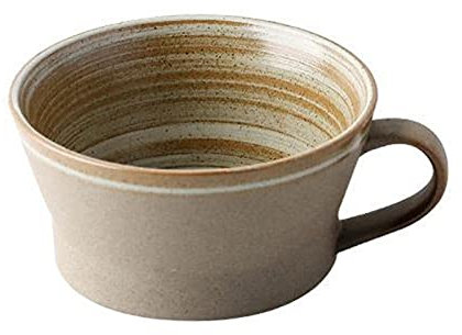 Tazza Tazza da caffè grande in porcellana con manico 15.2 once grande tazza di tè tazza di tè retrò design a spirale larga tazza larga per cappuccino, latte caffè, zuppa, tè, cereali, gelato Tazze