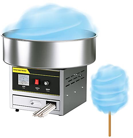 1200W Commercial Cotton Candy Machine, Temperature Adjustment Cotton Candy Maker, Electric DIY Cotton Candy Machine, CE/FCC