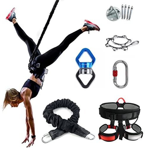 Bungee Dance Resistance Bands Suspension Trainer – Ultimatives Heim-Fitnessgerät für Fitness, Aerial Yoga & Pilates Elastisches Training mit Upupto Sling System – Werden Sie stark und flexibel mit