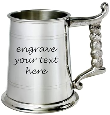 Wentworth Pewter - Bierkrug aus Zinn mit Seilgriff, 350 ml
