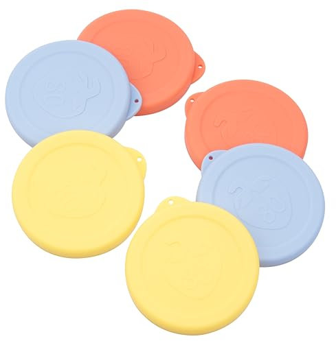 RR80 Silikondeckel für Weck Gläser 290 ml(Model:900 Height:9 cm), 6 Pack 80mm Silicone Lid Fits WECK Model 900,901,908,976, 996