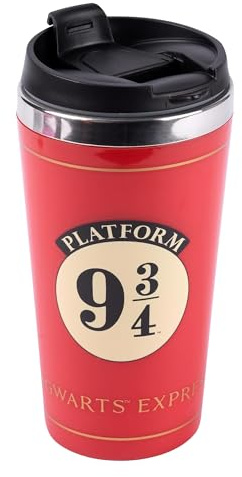 Harry Potter Coffee-To-Go Gobecher - Hogwarts Express Platform 9 3/4 Gobelet isotherme Gobelet à café Rouge 350 ml