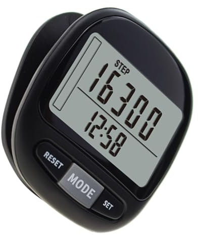 Sosoport 1satz Pedometer Für Outdoor-aktivitäten Tragbarer Schrittzähler Mit Clip Und Lanyard Große LCD-anzeige Präzise Schrittzählung Für Senioren Und Fitnessbegeisterte
