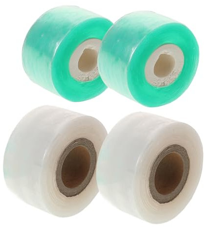 Angoily 4 Rollen Selbstklebendes Witterungsbeständiges PVC Veredelungsband mit Feuchtigkeitsbarriere Dehnbares Pflanzenreparaturband für Obstbäume und Blumen im Garten Geeignet für Innen-