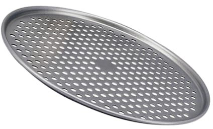 ABOOFAN Teglia per Pizza Teglia Tonda per Pizza Teglia da Forno Fai da Te Teglia da Forno in Metallo Teglia da Forno per Pancake Teglia Rotonda Acciaio Carbonio Addensato Dark Grey
