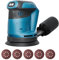 Cordless Orbital Sander for Makita 18V Battery (Tool only) Brushless Random Orbital with 12 Sandpapers 360°Rotating Sanding, for Sanding, Polishing Metal Wood