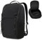 Outplea 15 Mochila Ordenador Portatil Mujer Hombre, Mochila Viaje Impermeable, Mochilas PC Oficina para Trabajo Ejecutivo, Ligera Pequeña Mochilas de Senderismo para Acampada, Negro