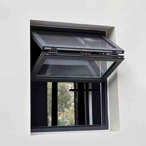 Ventanas Aluminio Ventanas Corredizas de Elevación Vertical, Ventana Plegable con Barra de Cocina y Vidrio, Contraventanas para Casitas de Juegos, Ventana para Servicio de Camping(20x34in/51x86cm)