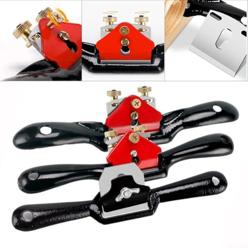 Pialla portatile in legno con caratteristiche regolabili per attività professionali di finitura del legno (rosso A)