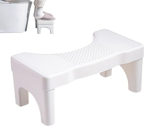 Toilet Stool, Poop Stool For Adults, Potty Squatty, Bathroom Toilet Stools, Footstools, Non Slip Bathroom Step Up Stools Relieves Con-stipation, Bath Room Accessories Seat Tray For Kids Elderly Adults