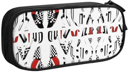 WXCJWD Astuccio per matite con logo tecnologico, semplice e multifunzionale, per ufficio