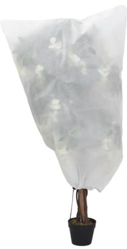 sephironlbb Toison d'hiver avec cordon de serrage - 70 g/m² - 0,8 x 0,8 m - Protection pour jardin, parterre, balcon et terrasse - Pour l'entretien des plantes et la lutte contre les mauvaises herbes