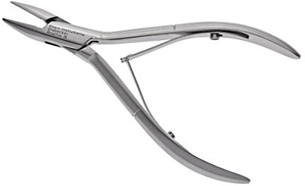 Fußnagelzange für Diabetiker-Nagelzange/Eckenzange für Diabetiker- Fußpflegeinstrument-Eckenzange abgerundet-Glattgriff-(13 cm)