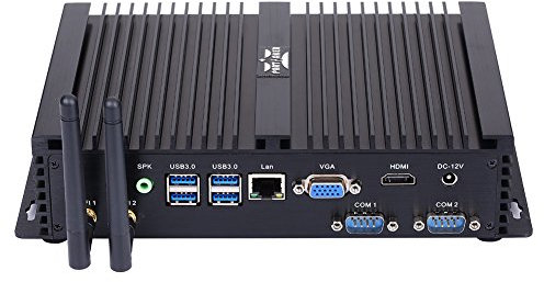 Partaker 11th Gen Windows 10 Industrial PC, Fanless Mini Desktop Computer with Intel Core Quad Core CPU i7 1165G7, 32GB RAM, 512GB SSD, 1xNICs, 4xUSB 3.0, 2xCOM RS232, HDMI,VGA,Wi-Fi