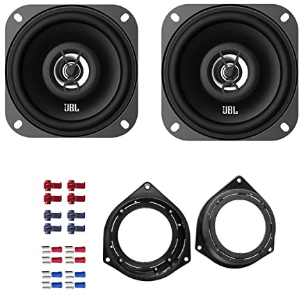 JBL Auto Lautsprecher Boxen Stage1 41F 250 Watt 10 cm 2 Wege Koax passend für Opel Corsa D ab 2006 Türen hinten