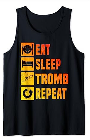 Trombone Posaune Jazz Posaune Jazz Posaunist Tank Top