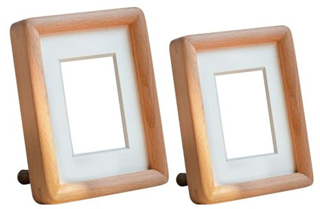 2 stücke Natürliche Teakholz Bilderrahmen Exquisite Holz Bilderrahmen Rustikale Handgemachte Tischplatte Rahmen Kinder Bilderrahmen Kreativität Fotorahmen