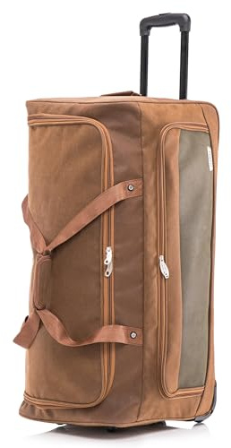 FLYMAX 30 Large Suitcase Faux Leather Lightweight Luggage Travel Trolley 100L