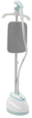 Piastra a vapore verticale da 1800 W, con serbatoio dell'acqua da 1,6 l, 90 minuti, vapore intenso, spazzola a vapore antibatterica, in 45 secondi, pronta all'uso per tutti i tipi di tessuti, colore