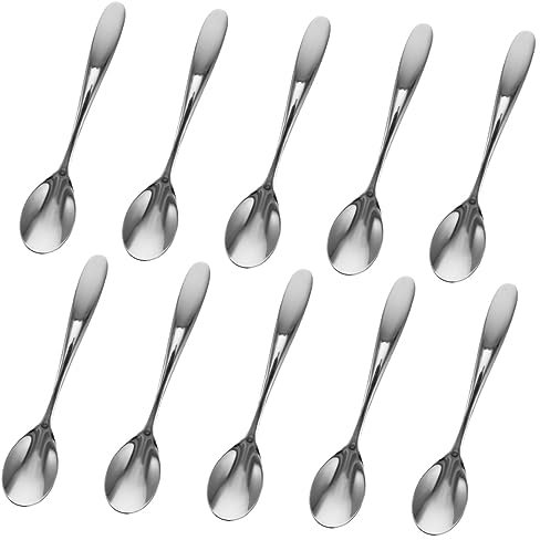 CONGARTENO 20piezas Cucharas Para Café y Té Cuchara Pequeña Acero Inoxidable Fácil De Limpiar