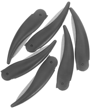 VICASKY 6-teilige Nagelfeile, Faltbare Nagelfeile, Kleine Nagelfeilen, Ochsenhorn-maniküre-nagelfeilen Zum Schleifen