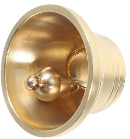 Luxshiny Campanella in Ottone per Porta e Decorazioni Natalizie, Stile Vintage e Rustico, Suono Distinto, per Casa e Addobbi di Natale
