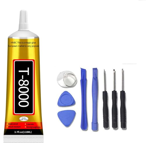 Handy-Display-Kleber wird mit Kofferraumzubehör, kristallklarem Kleber, Screen Adhesive Comes With Trunk Accessories, Crystal Clear Adhesive, Waterproof and Paintable Strong Flexible Craft, Suitab