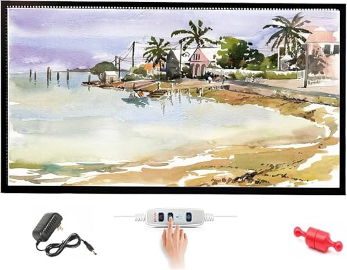 Tragbares Tracing Led Copy Board Light Pad, Light Board Mit Schutzrahmen, Ultradünner Stufenloser Dimm-leuchtkasten Für, Skizzenanimation, Diamond Painting Tatoo Designing, Light Table A4