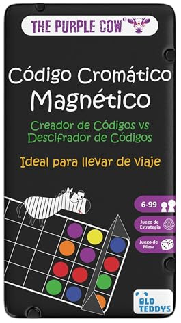 Old Teddys/The Purple Cow 6109 - TO GO - Código Cromático, Juego magnético de Viaje. Más 6 años