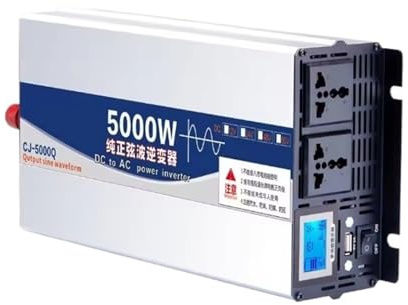 Transformateur Onduleur Solaire À Onde Sinusoïdale Chargeur Voiture Alimentation Maison Camping-Car 12 V 24 V 48 V 60 V vers 110 V 220 V 5000 W 8000 W 12000 W(48V,110V-120V(60HZ),5000W)