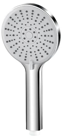 Soffione doccia pressurizzato da 25 cm montato a soffitto con getto superiore a grande portata, soffione doccia a pioggia ad alta pressione in ABS spesso(Hand shower silver)
