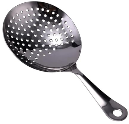 Housoutil Colino per Cocktail in Acciaio 304 Nero Filtro per Bar e Utensile per Cocktail Mestolo Ergonomico per Shaker e Bartender Forniture Professionali per Feste e Ristoranti