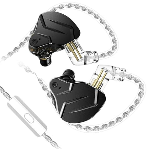 Dioche ZSN PRO X Trådbundna In-ear-hörlurar 1BA+1DD Hybrid Driver HiFi-ljud för DJ-övervakning och Löpsportörsnäckor (med mikrofon)